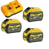 Sada batérie a nabíjačky DeWalt DCB118X3 — Li‑Ion 9 Ah batéria s nabíjačkou