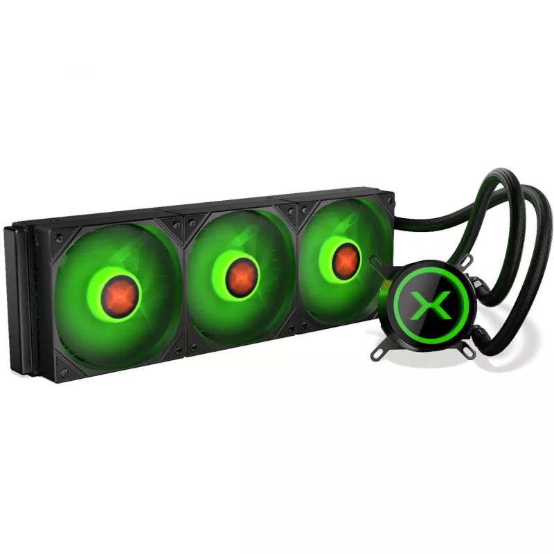 KRUX HydroX 360 ARGB vodné chladenie AIO, 360 mm, čierne