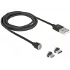 USB kábel DeLOCK 85723 USB 2.0 1,1 m USB A USB C/Micro-USB B čierny