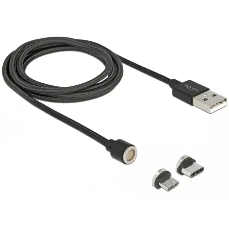 USB kábel DeLOCK 85723 USB 2.0 1,1 m USB A USB C/Micro-USB B čierny