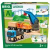 Brio World Nákladný vlak Štartovacia sada so žeriavom