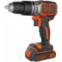 Vŕtačka s pištoľovou rukoväťou Black & Decker BCD383D2XK-QW 18 V, 2 Ah x2, skľučovadlo 13 mm, oranžová