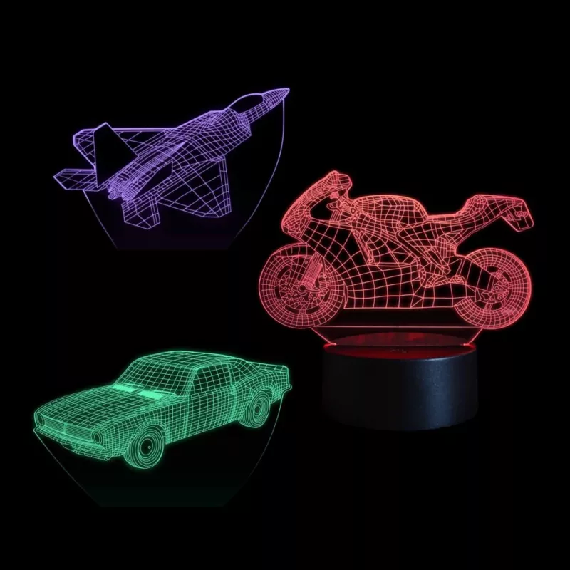 LED dekoratívna lampa do vozidla MANTA SNL121RGB RGB 3D svetlo pre autá a motocykle