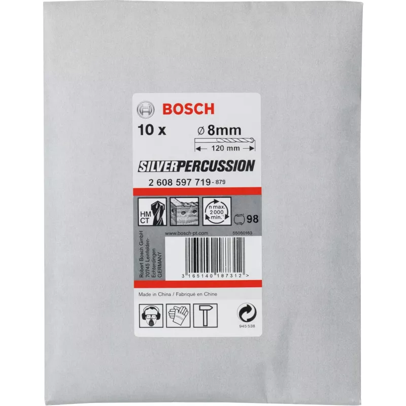 Sada vrtákov do betónu Bosch CYL-3 8mm 10-dielna - ostatné príslušenstvo k náradiu (2608597719)