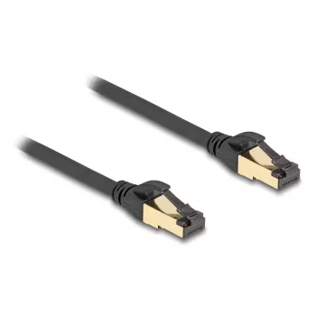 Sieťový kábel DeLOCK RJ45 Cat.6A konektor samec na konektor samec S/FTP 5m čierny