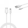 Savio Cl-193 USB kábel USB 2.0 2 m USB A USB C/Lightning biely