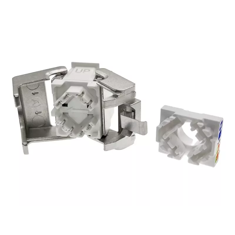 Alantec MB005-1 modul Keystone RJ45, Cat.6A, STP, bez náradia, PoE+, 22-26 AWG