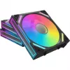 Alpenföhn 84000000228 Wing Boost 4 PWM RGB ventilátory do skrinky, 120 mm, 500–1800 ot./min, 3 ks, čierne