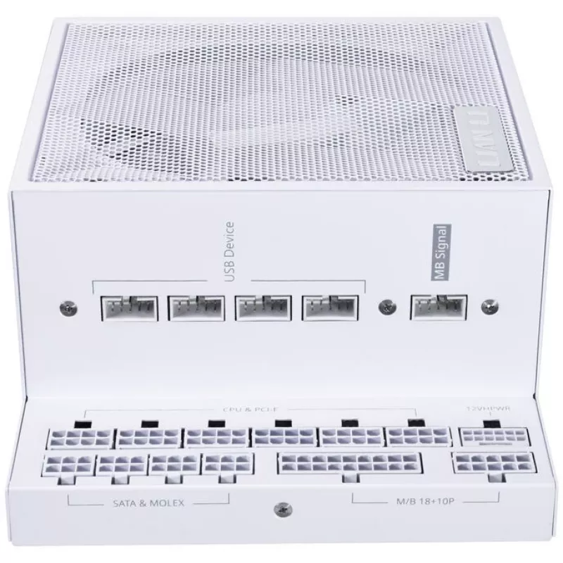 Zdroj Lian Li EDGE EG0850 850 W, 80 PLUS Platinum, ATX 3.1, PCIe 5.1, biely