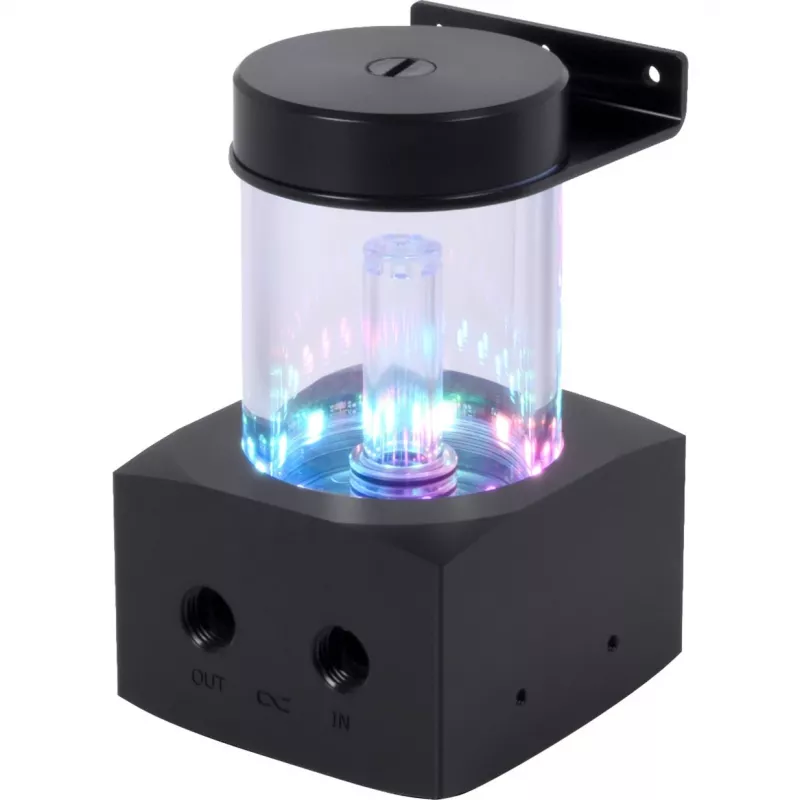 Alphacool Core 100 Aurora ARGB vyrovnávacia nádrž s čerpadlom VPP, akryl, čierna