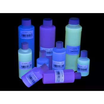 Farba na pečiatky EUROLITE UV-aktívna transparentná červená 50 ml, UV-viditeľná farba na pečiatky