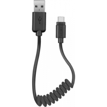 SBS TECABLETYPCSK - USB kábel - USB (M) na 24-pin USB-C (M) - 50 cm - vinutý (TECABLETYPCSK)
