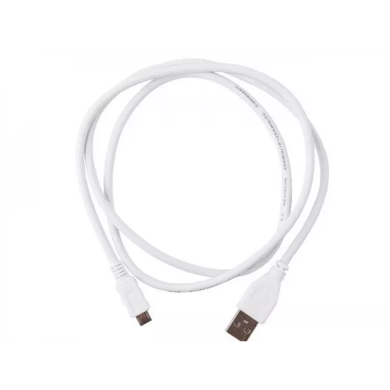 Gembird Cablexpert – USB kábel – Micro-USB Type-B (M) na USB (M) – 1 m – zalievaný – biely (CCP-MUSB2-AMBM-W-1M)