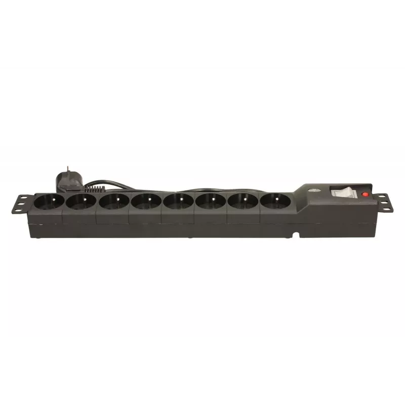 LESTAR LXARM 810 G-A K.:CZ 1,5M 19PDU čierna 8 AC zásuviek 230 V 1,5 m