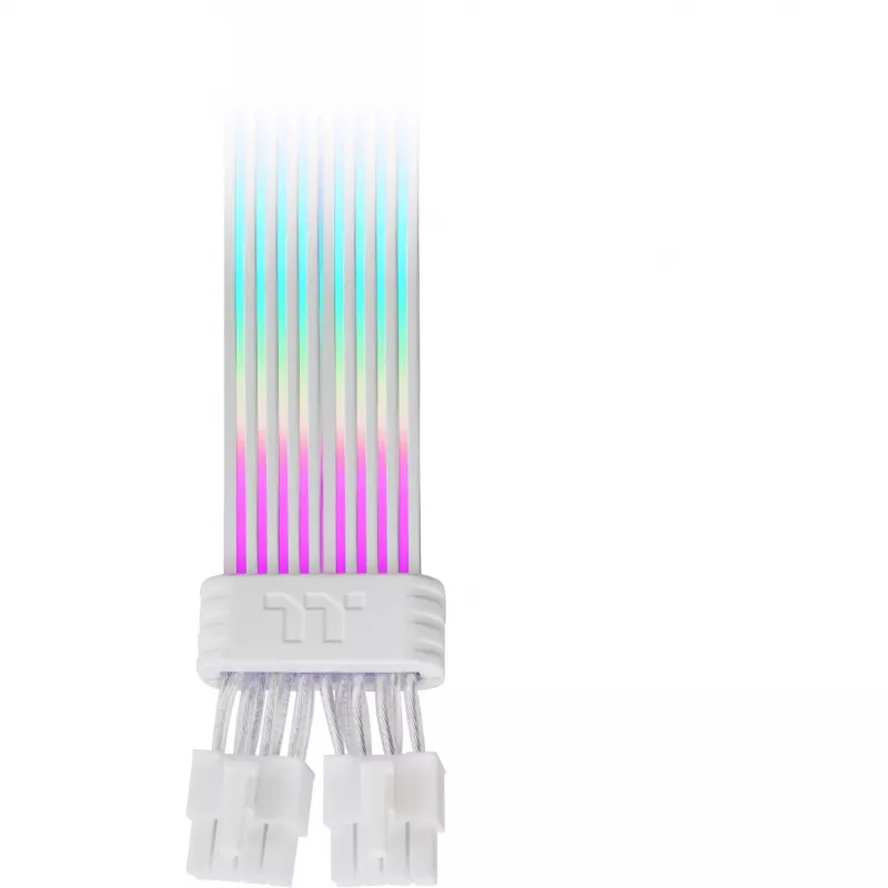 Thermaltake Tt Mod ARGB Snow Cable, 8-pin, 300 mm, biely