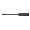 Hub USB-C, 4 porty 2x USB-A, 2x USB-C, čierny