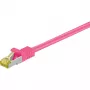 Sieťový kábel Goobay RJ-45 CAT7 2m purpurový S/FTP