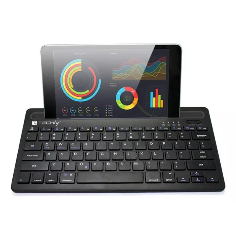 Techly ICTBK102U univerzálna klávesnica Bluetooth QWERTY anglická čierna