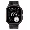 Smartwatch Apple Watch Ultra 3 GPS + Cellular 49mm Black Titanium puzdro s Black Titanium Milanese Loop Medium