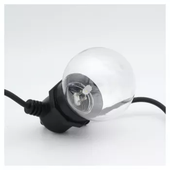 Svetelná reťaz RealPower 463614 LED 12 lámp teplá biela 4,9 m na batérie (AA)