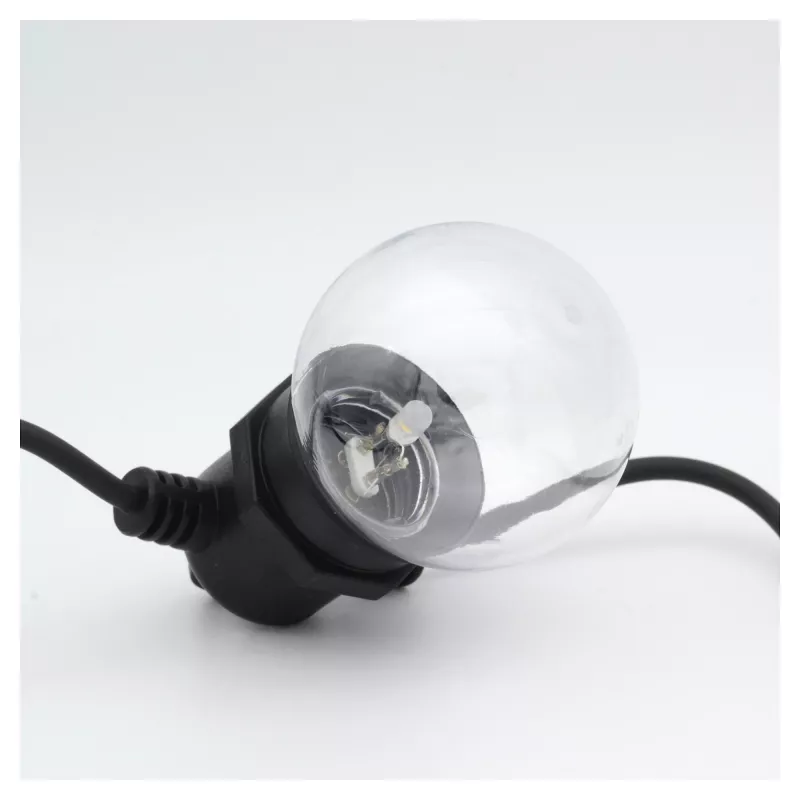 Svetelná reťaz RealPower 463614 LED 12 lámp teplá biela 4,9 m na batérie (AA)