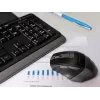 A4Tech FStyler FG1035 bezdrôtová súprava klávesnice a myši, 2,4G, sivá