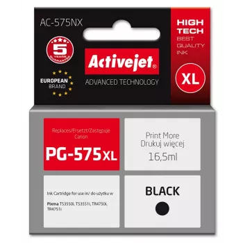 Activejet AC-575NX atrament pre tlačiarne Canon, náhrada za Canon PG-575XL; Supreme; 16,5 ml; čierny