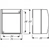 BUSCH JAEGER 2601/6 SKWNH-54 - 1P - biela - 250 V - 10 A - 74 mm - 55 mm