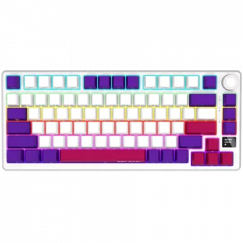 LORGAR KBP7075W, bezdrôtová 75% mechanická herná klávesnica Pro, biela, EN-layout