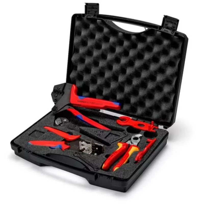 Knipex 97 91 04 V02 kufrík s náradím pre fotovoltaické konektory MC4
