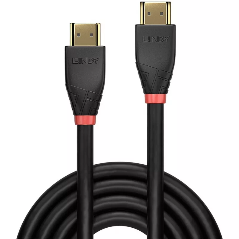 Lindy 7.5m aktívny HDMI 4K60 kábel, 7,5 m, HDMI Type-A (štandard), HDMI Type-A (štandard), 18 Gbit/s, Audio Return Channel (ARC), čierny