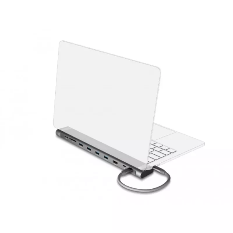DeLOCK USB Type-C tenká dokovacia stanica 4K HDMI USB 3.2 Gen 1 LAN SD PD 3.0
