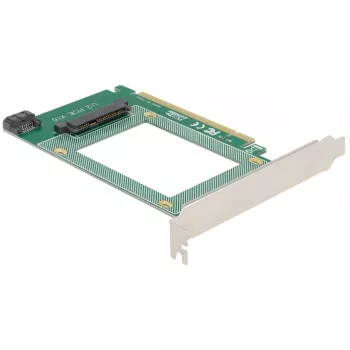 Delock - radič úložiska - 2.5 (6,4 cm) - U.2 NVMe / SATA 6Gb/s - 600MBps - PCIe 4,0 x16 (90051)