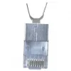 Tienený RJ45 konektor samec EQUIP Cat 8.1, konektor samec, strieborný, 50 ks, 11,7×22,5 mm, 3,7 g