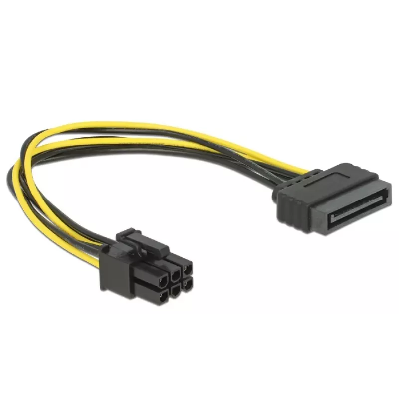 Delock 82924 SATA 15-pinový na 6-pinový PCI Express napájací kábel