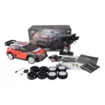 Amewi C3 WRC rádiom ovládaný (RC) model rallye auta elektromotor 1:14