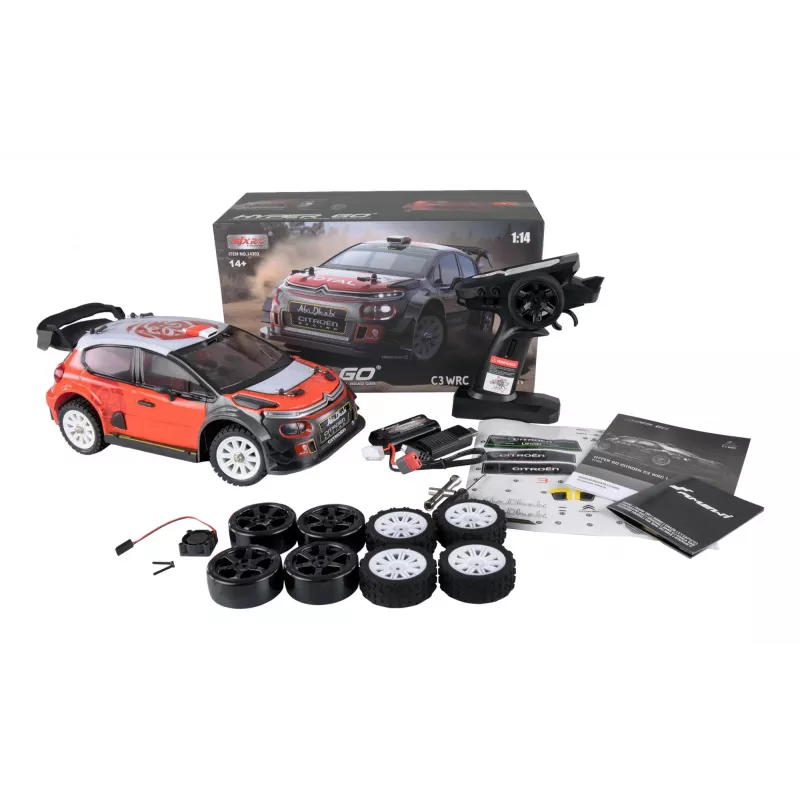Amewi C3 WRC rádiom ovládaný (RC) model rallye auta elektromotor 1:14