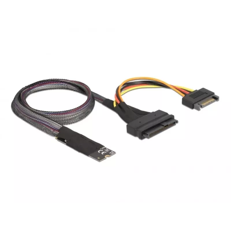 DeLOCK M.2 Key M na U.2 SFF-8639 NVMe adaptér s 50 cm káblom