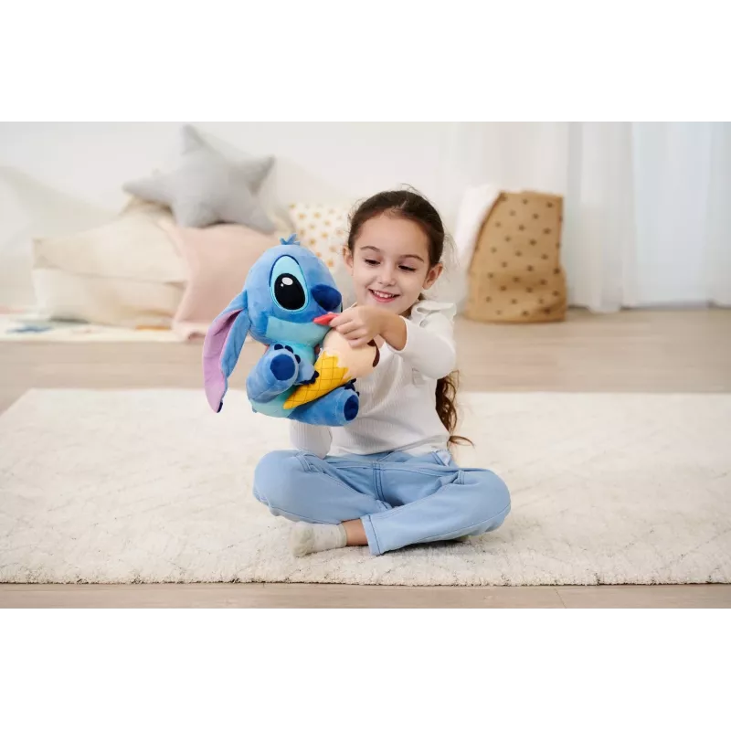 Plüšová hračka SIMBA maskot Stitch zmrzlina 25 cm, originálna mäkká postavička