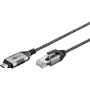 Goobay Ethernet kábel USB-C 3.1 na RJ45 tenký 3 m – prepája router, modem alebo (74404)