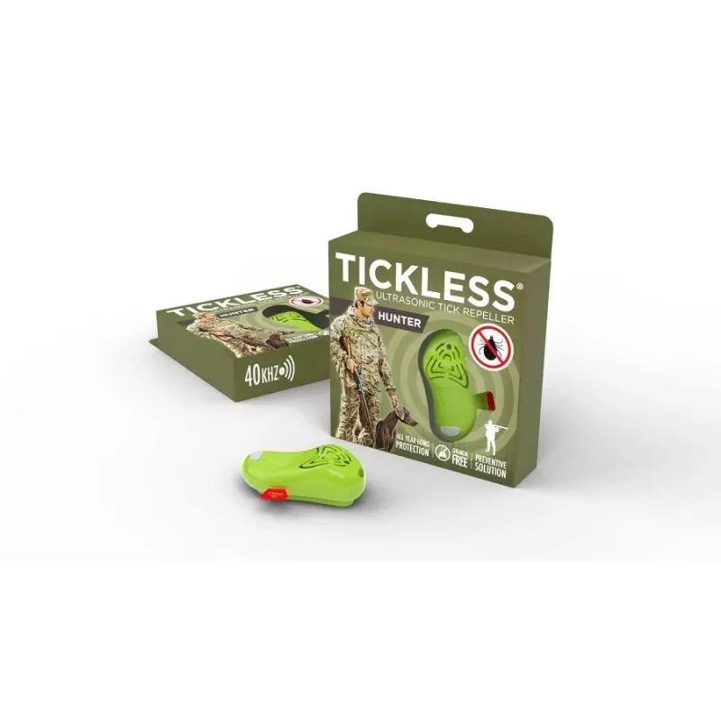 Ultrazvukový odstraňovač kliešťov TICKLESS, pre poľovníkov HUNTER, zelený