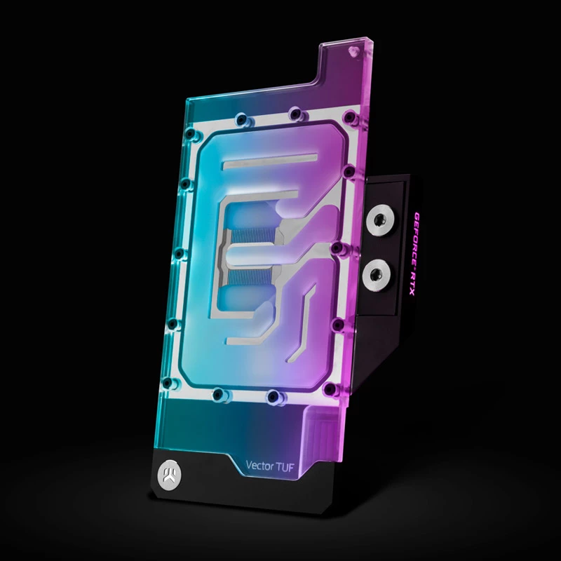 Water block EK Water Blocks akryl meď čierna nikel transparentná