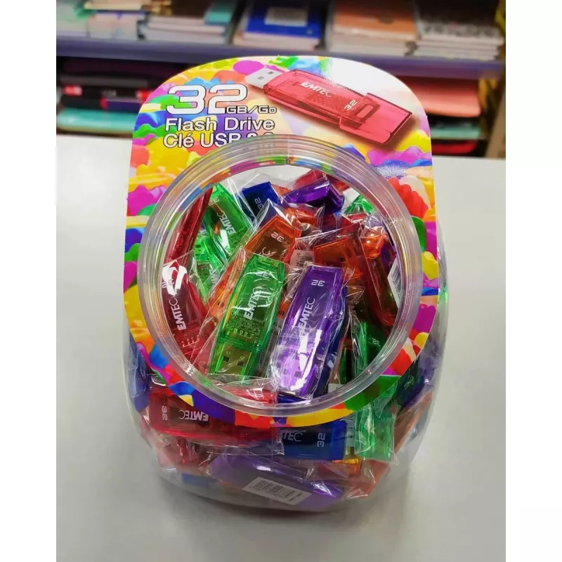 USB kľúč Emtec 32 GB USB Type-A C410 Color Mix Candy Jar
