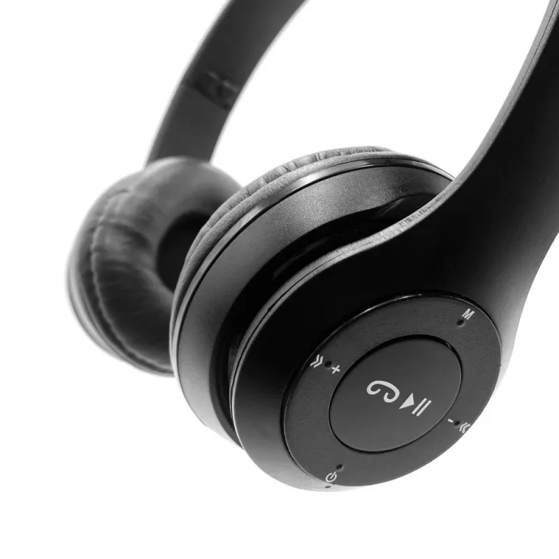 MEDIA-TECH EPSILION BT MT3591 bezdrôtové slúchadlá Bluetooth 4.2 mikrofón rádio FM čierne