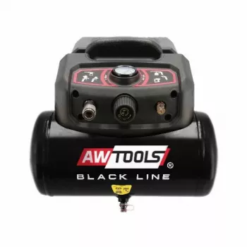 AWTools AC6 vzduchový kompresor 6L 1,5 PS prenosná nádrž, jednostupňový 1,5 PS, kapacita 6 L