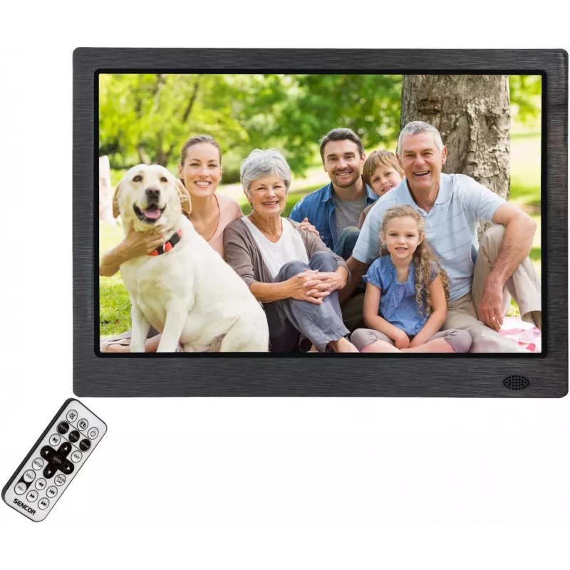 Digitálny fotorámik SENCOR SDF 1371 BK — 13,3-palcový čierny rám