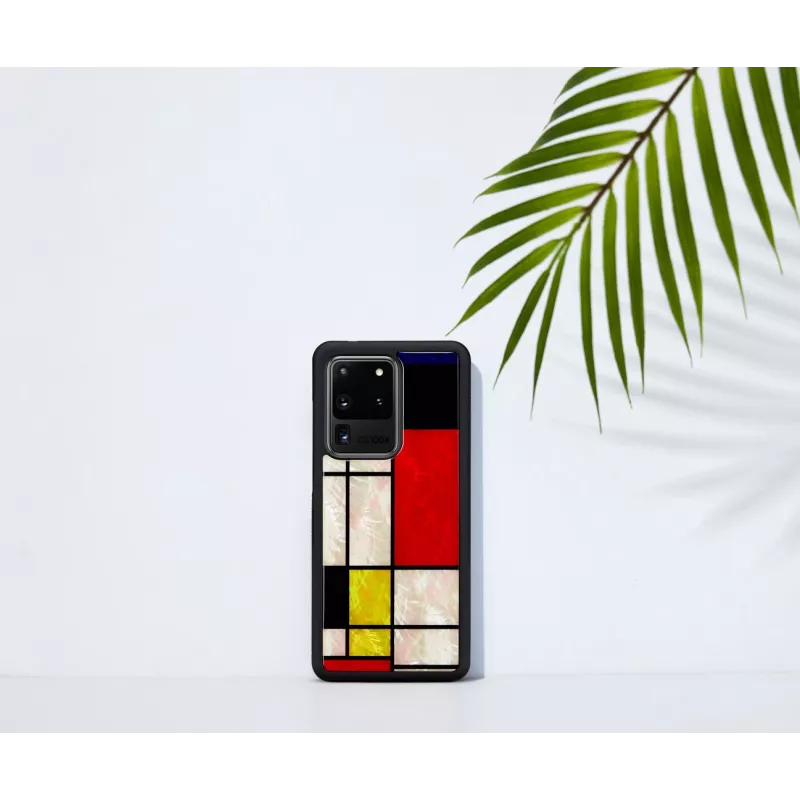 Ochranné puzdro iKins pre Samsung Galaxy S20 Ultra — Mondrian čierne