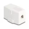 Delock 85841 Prázdne puzdro Keystone, 1 port, magnetická základňa, biele