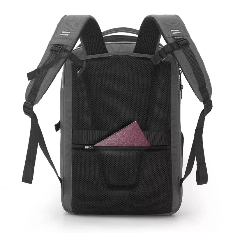 Batoh XDDESIGN Bizz sivý P705.932 – vodoodpudivý, ľahký mestský batoh