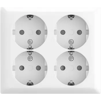 BUSCH JAEGER SCHUKO zásuvka 4-násobná AP Safety 404 EAB-524 (2TKA00005535)